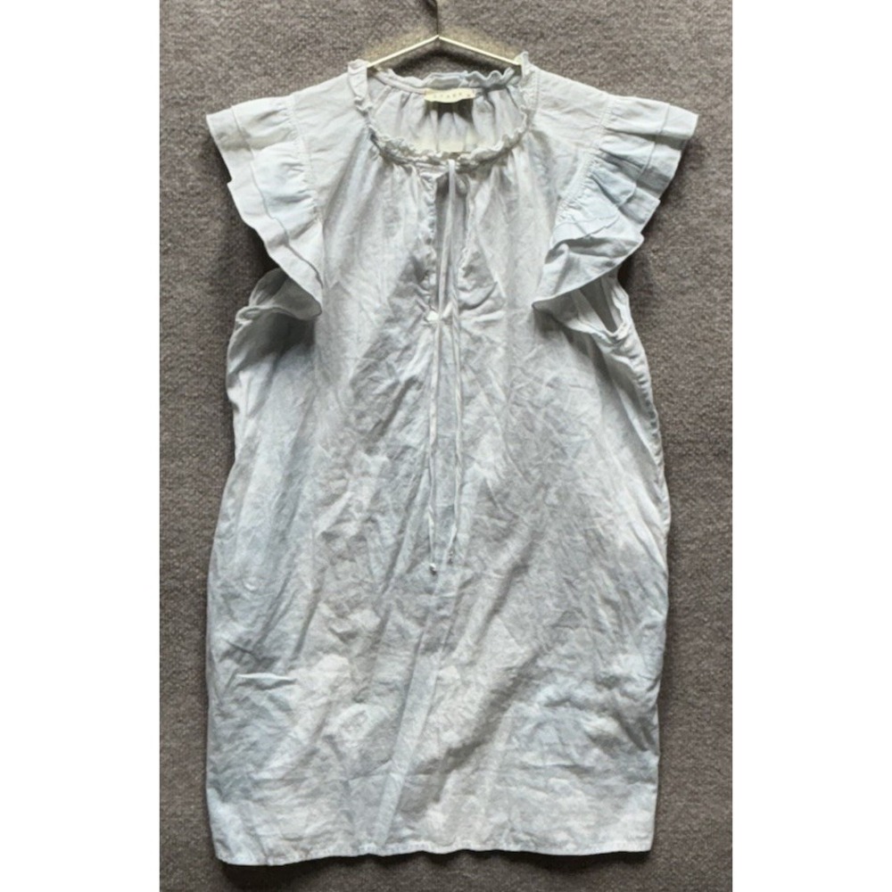 Stark X Dreamy Dress Womens XS 100% Cotton Tunic Midi Boxy Relaxed Fit EUC USA